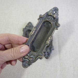 Vintage Ornate Window Sash Lift, Antique Window Hardware, Home Renovation Restoration Replacement