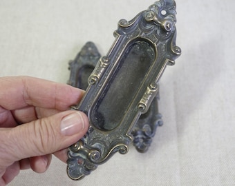 Vintage Ornate Window Sash Lift, Antique Window Hardware, Home Renovation Restoration Replacement