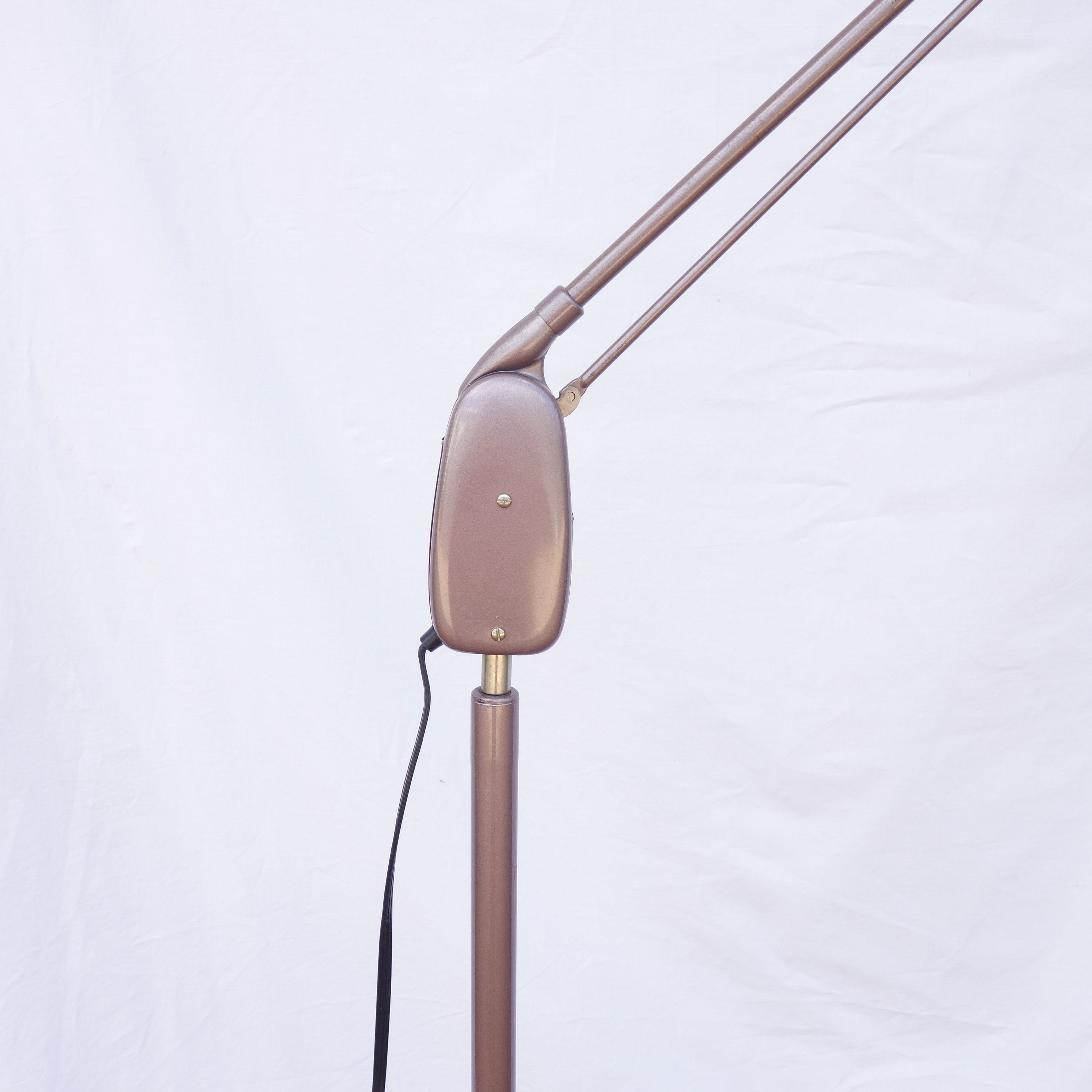 Vintage Mid Century Industrial Dazor Floor Lamp, Circline Magnifer  Architect Drafting Articulating Vintage, Model M-1410-A 