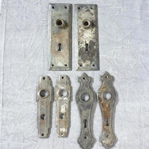 Your Choice Door Knob Back Plate Escutcheon, Brass Door Hardware, Architectural Salvage, Home Renovation Restoration