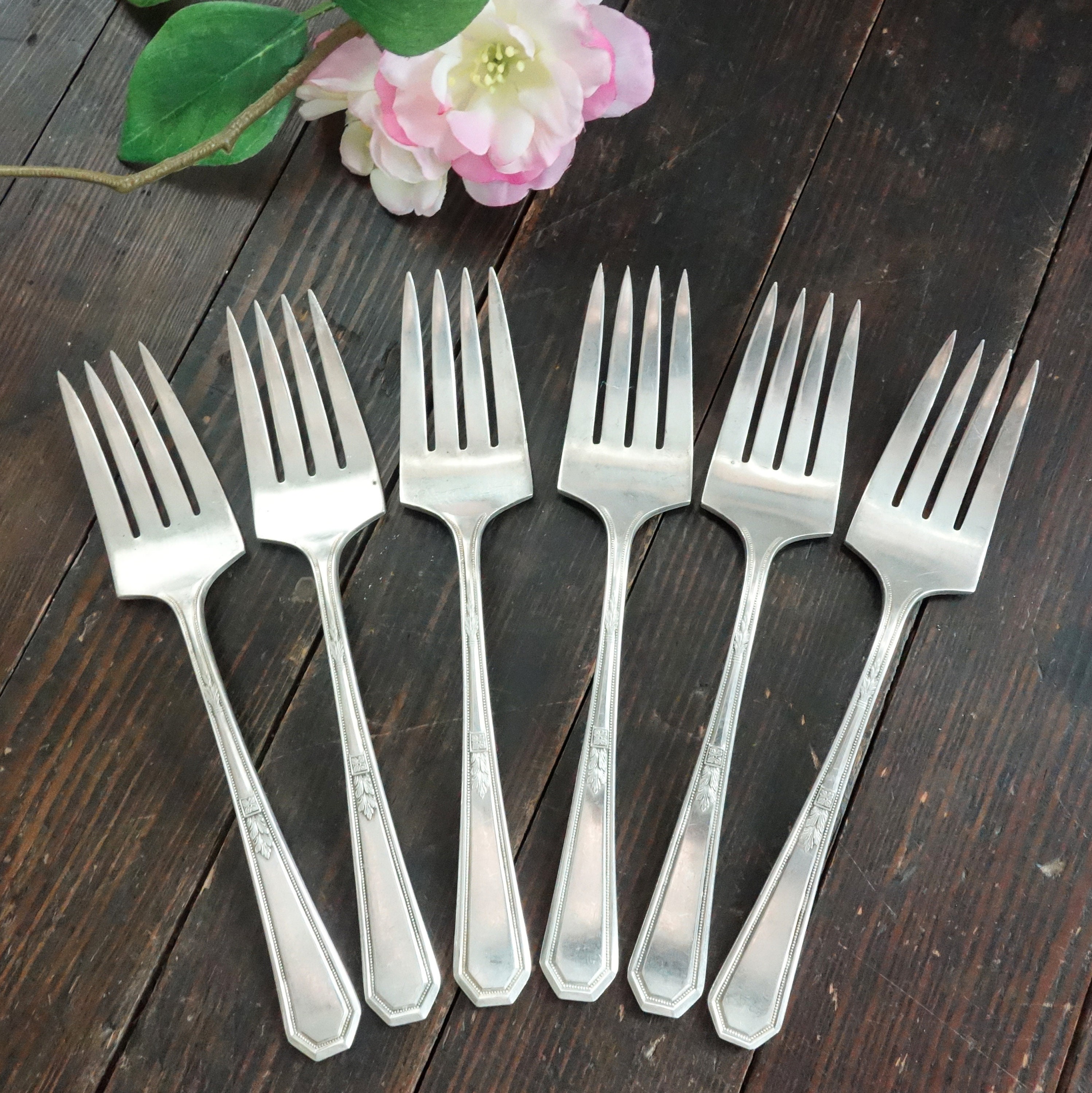 Antique Silverplate Salad Forks Your Choice Alvin Louisiana Etsy