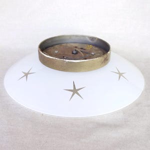 Vintage Saucer Ceiling Light Fixture, Moe Retro Star MCM, Replacement, Home Renovation Restoration