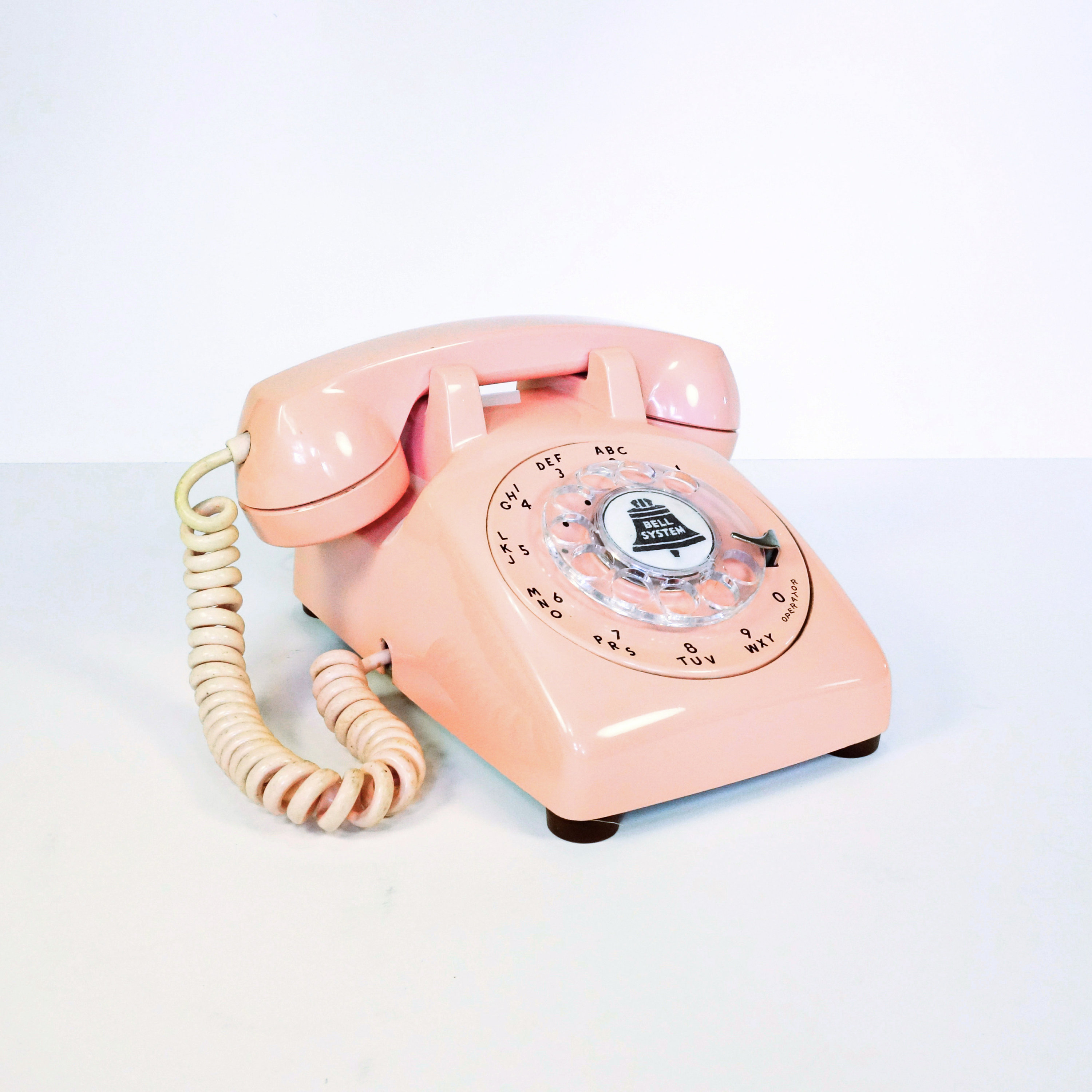 Pink Rotary Dial Telephone
