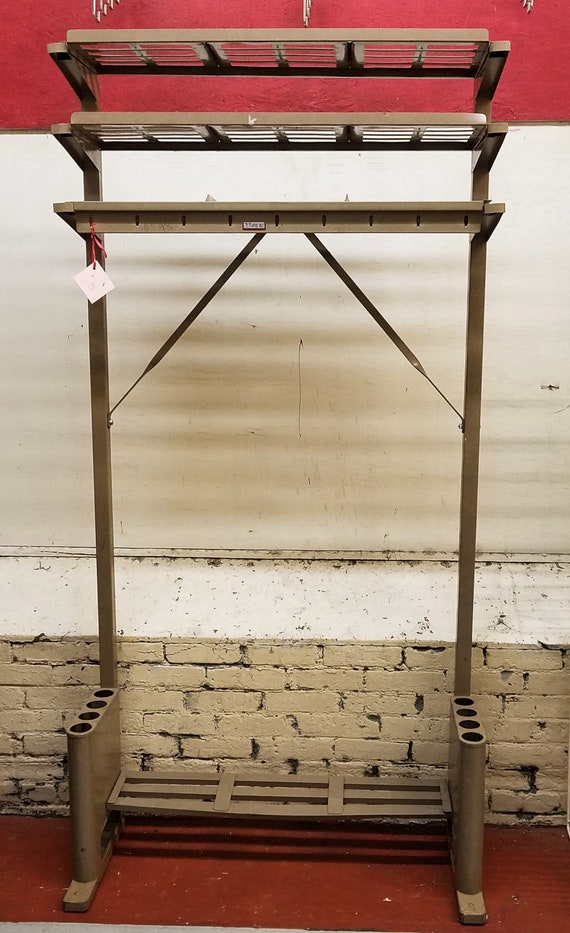 Industrial Coat Rack Vintage Umbrella Stand Vogel Peterson Office Valet Laundry Room Movie Stage Prop