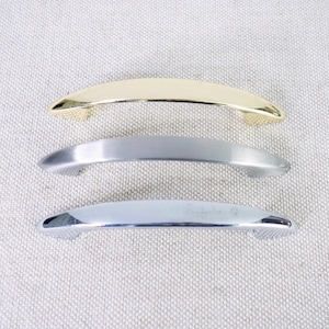 Choice Mid Century Atomic Drawer Pull,  Arched Retro Handles, Kitchen Bath Cabinet, Restoration Furniture Refinishing