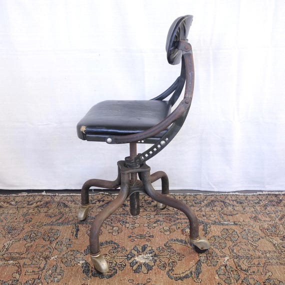 Choice Industrial Desk Chair, Retro Domore Office Chair, Vintage