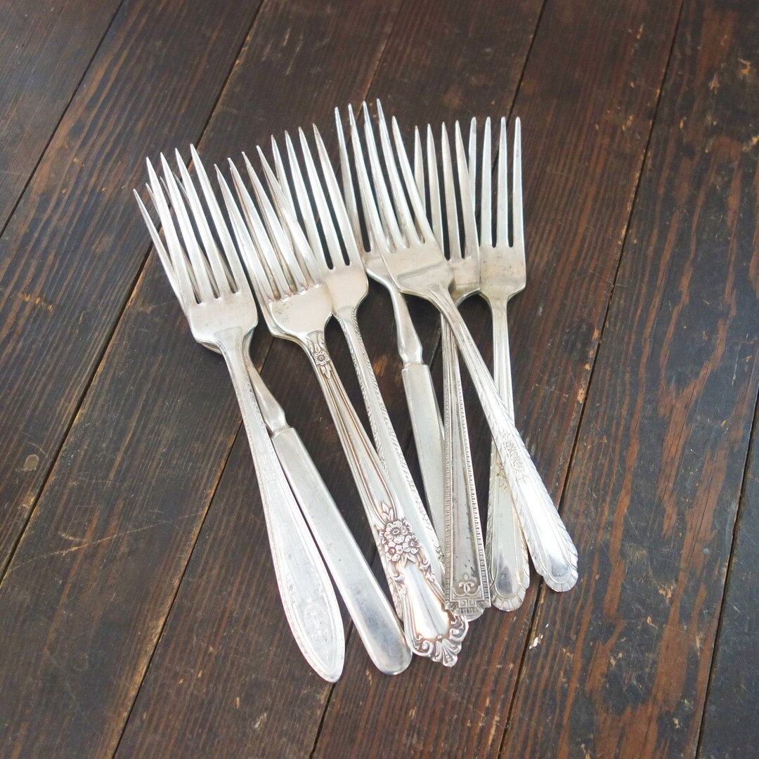 Mismatched Silverware Silverplate Forks Knives Teaspoons or Etsy