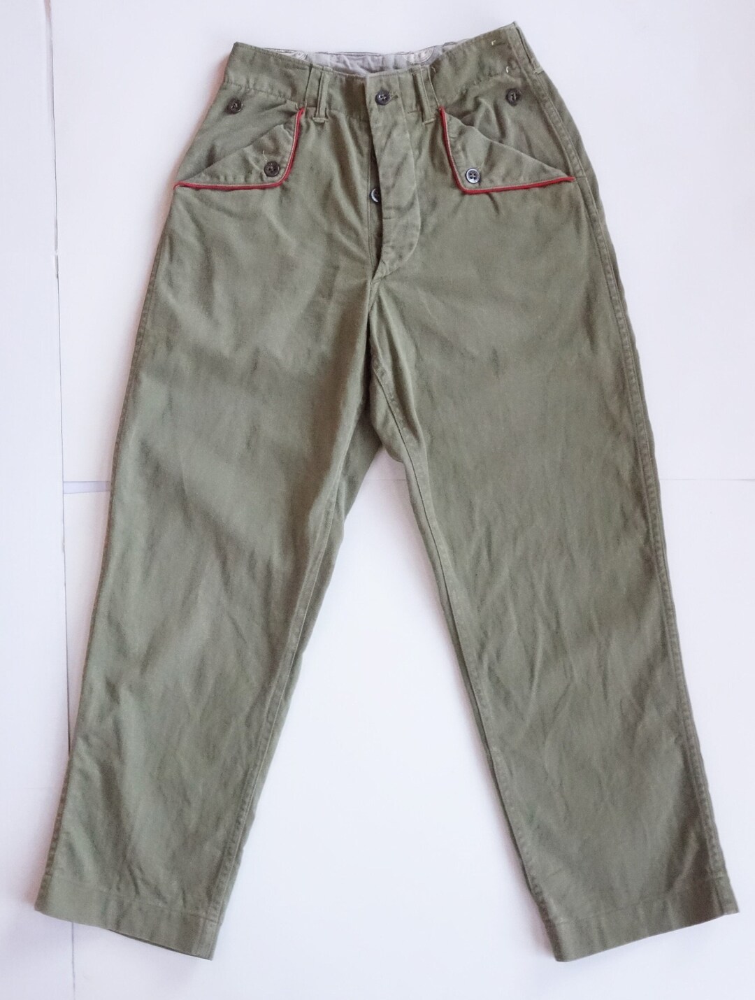 Vintage 1940's Boy Scouts Pants Button Fly Uniform Etsy