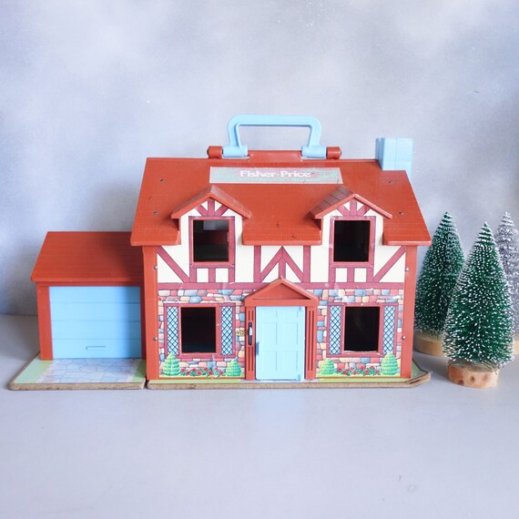 Vintage Fisher Price House Little People Tudor House 952 Etsy