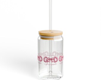 With God Anything Is Possible Sipper Glass | 16oz Tempered Glass Tumbler
