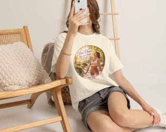 Women's Cotton Yoga Tee: Mindfulness, Pilates, Self Love Apparel (Colonna Studio)