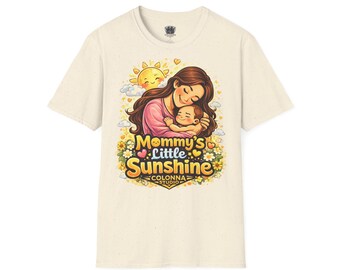 Mommy's Little Sunshine Graphic Tee, Motherhood Love Shirt, Baby Shower Gift