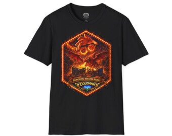 D20 Dice T-Shirt / Fantasy Gamer Shirt / D&D / MMORPG / Player Tee / WOW / Colonna Studio