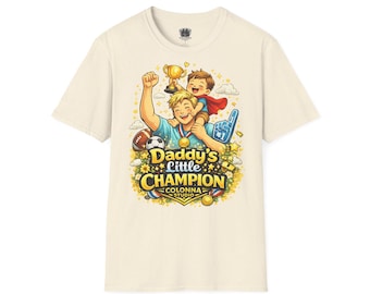 Daddy's Little Champion Graphic Tee – Colonna Studio Father Son Shirt