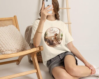 Women's Cotton Yoga Tee: Mindfulness, Pilates, Self Love Apparel (100% Cotton)