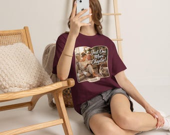Cozy Book Lover Tee: Just One More Chapter, Cat Lover Gift (100% Cotton)