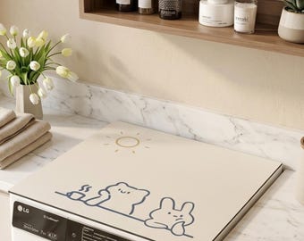 Tampon pour machine à laver en diatomite, absorbant l'eau, antidérapant, protection contre le soleil, protection contre la poussière, chargeur supérieur