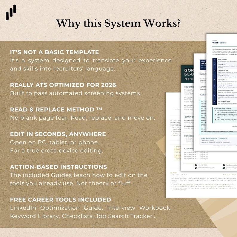 2026 ATS Resume Template Bundle | ATS Friendly + Visual CV | Word ...