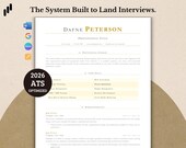 2026 Professional Resume Template Bundle | ATS CV + Cover Letter | Easy to Edit | Word Google Docs Pages Canva Editable + Career Tools