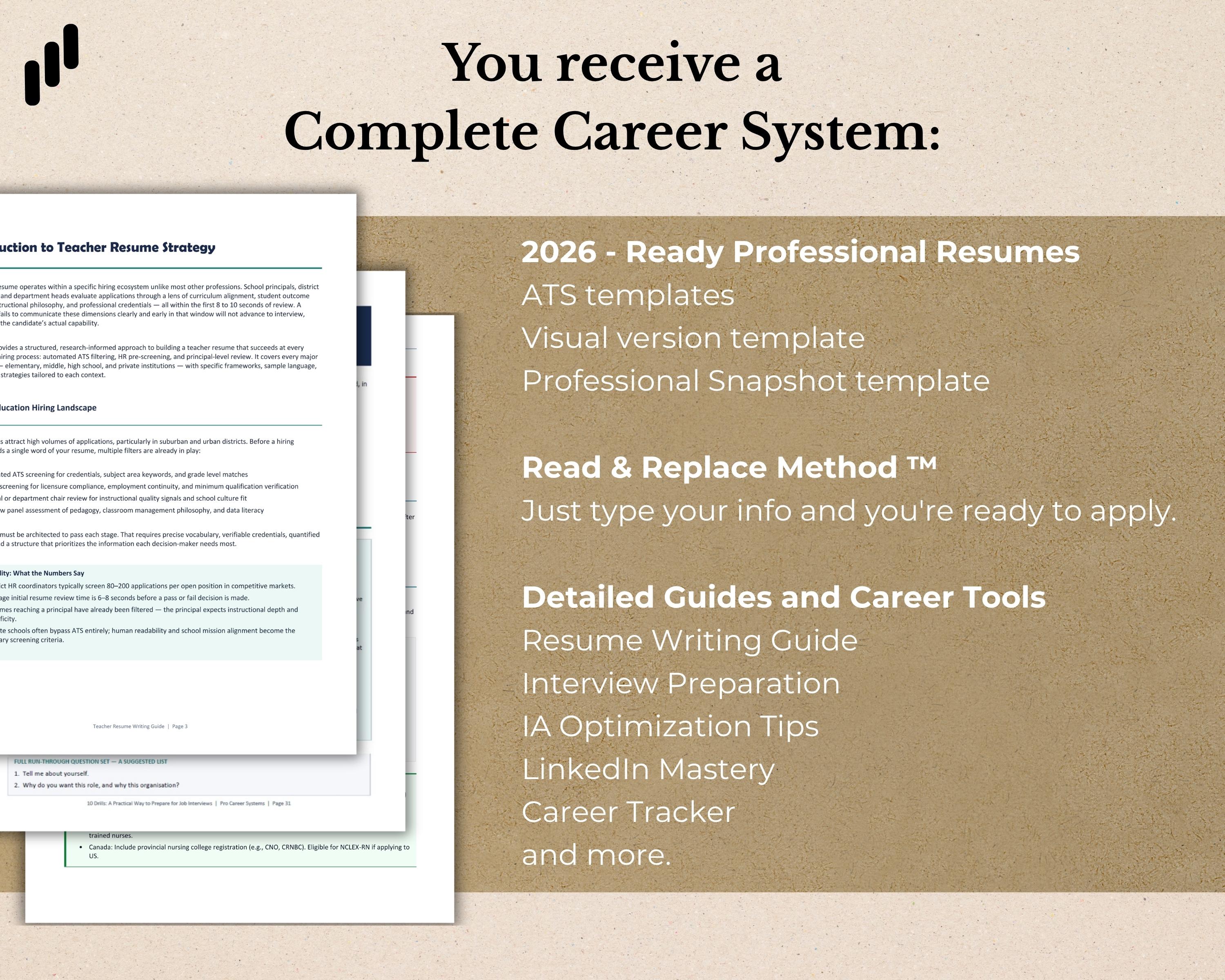 2026 ATS Resume Template Bundle | Professional CV + Cover Letter | Word ...