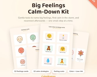 ADHD Big Feelings Calm-Down Kit, Werkzeuge zur Stressregulierung (Digitaler Download)