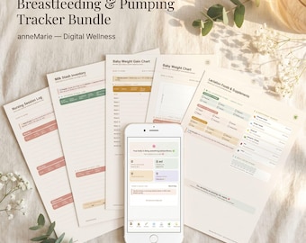Stillen & Pump-Tracker | Stilltagebuch PDF (Digitaler Download)