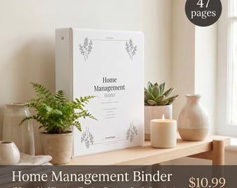 Managment Sammelmappe | Familien Organizer, Essensplaner, Putzplan (PDF Download)