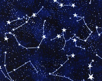 Midnight Glow in the Dark Constellations by Timeless Treasures