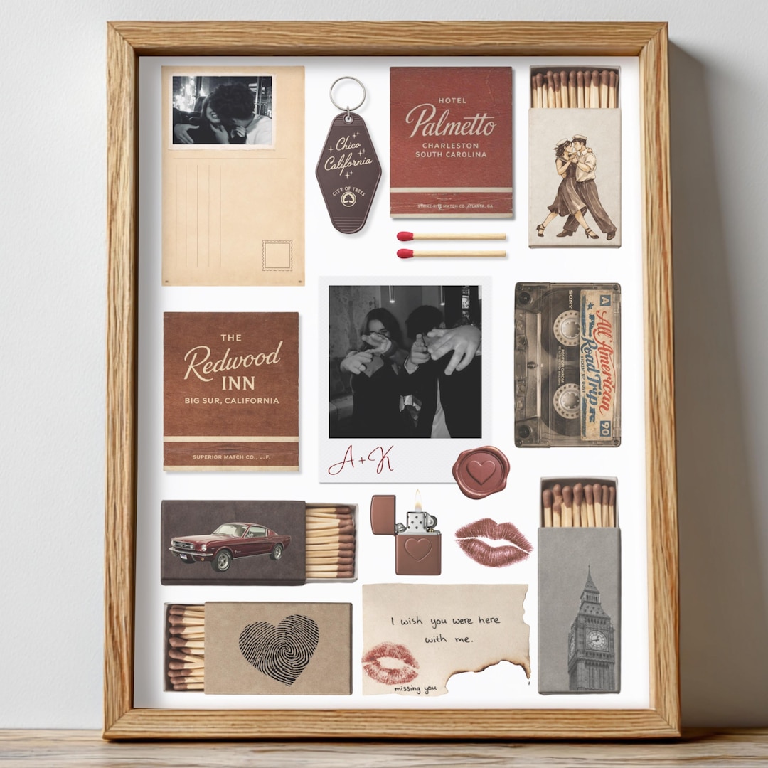 Matchbox Poster.pdf Editable Matchbox Poster | Anniversary Wall Art | Canva Template ...