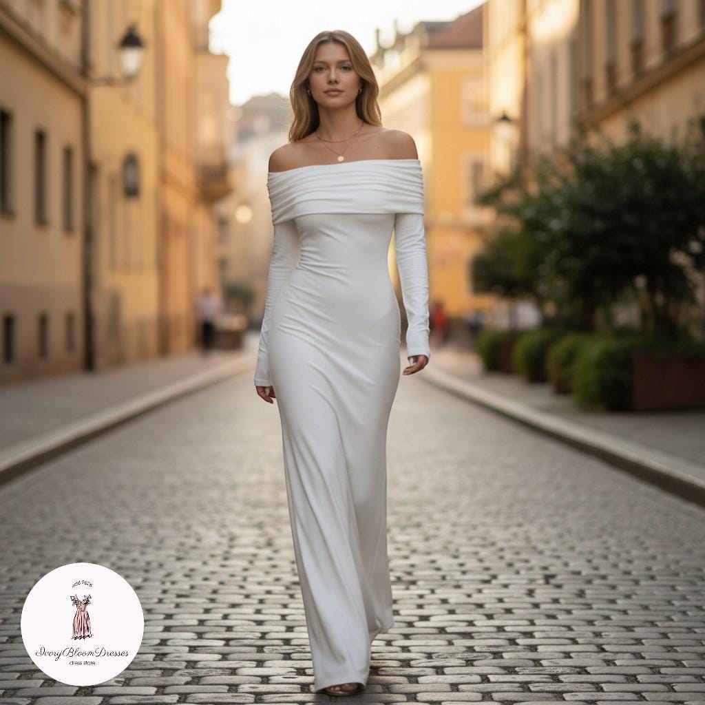 Long Slimming Evening Dress, Formal Dress - Etsy Singapore