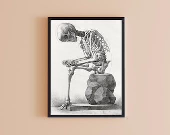 Elements of anatomy Print, Vintage Style Wall Art Decor Digital Download
