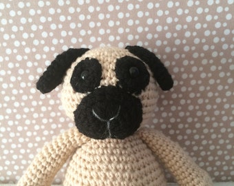 Pug Crochet PDF Pattern Toy Doll