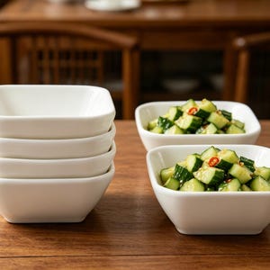 3oz Ceramic Dip Bowls Set of 6 Mini Condiment Sauce Dishes