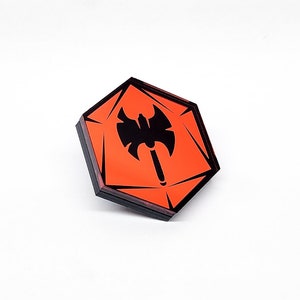 D&D Class Pins - Barbarian (Choose your Color)