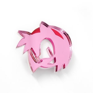 Amy Rose Laser Cut Pin image 1