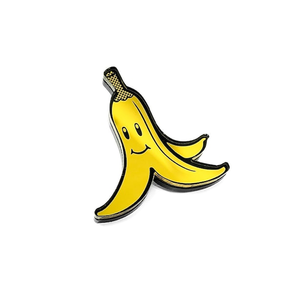 Mario Kart Banana Pin - Laser Cut
