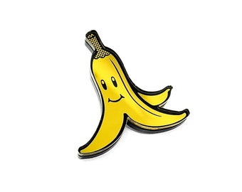 Mario Kart Banana Pin - Laser Cut