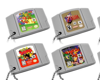 Miniature N64 Cartridge Keychain