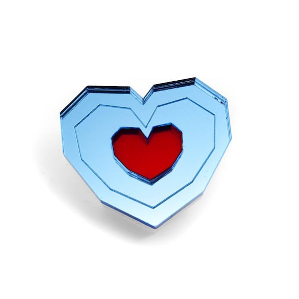 Legend of Zelda Piece of Heart Pin - Laser Cut