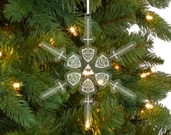 Legend of Zelda Snowflake Ornament