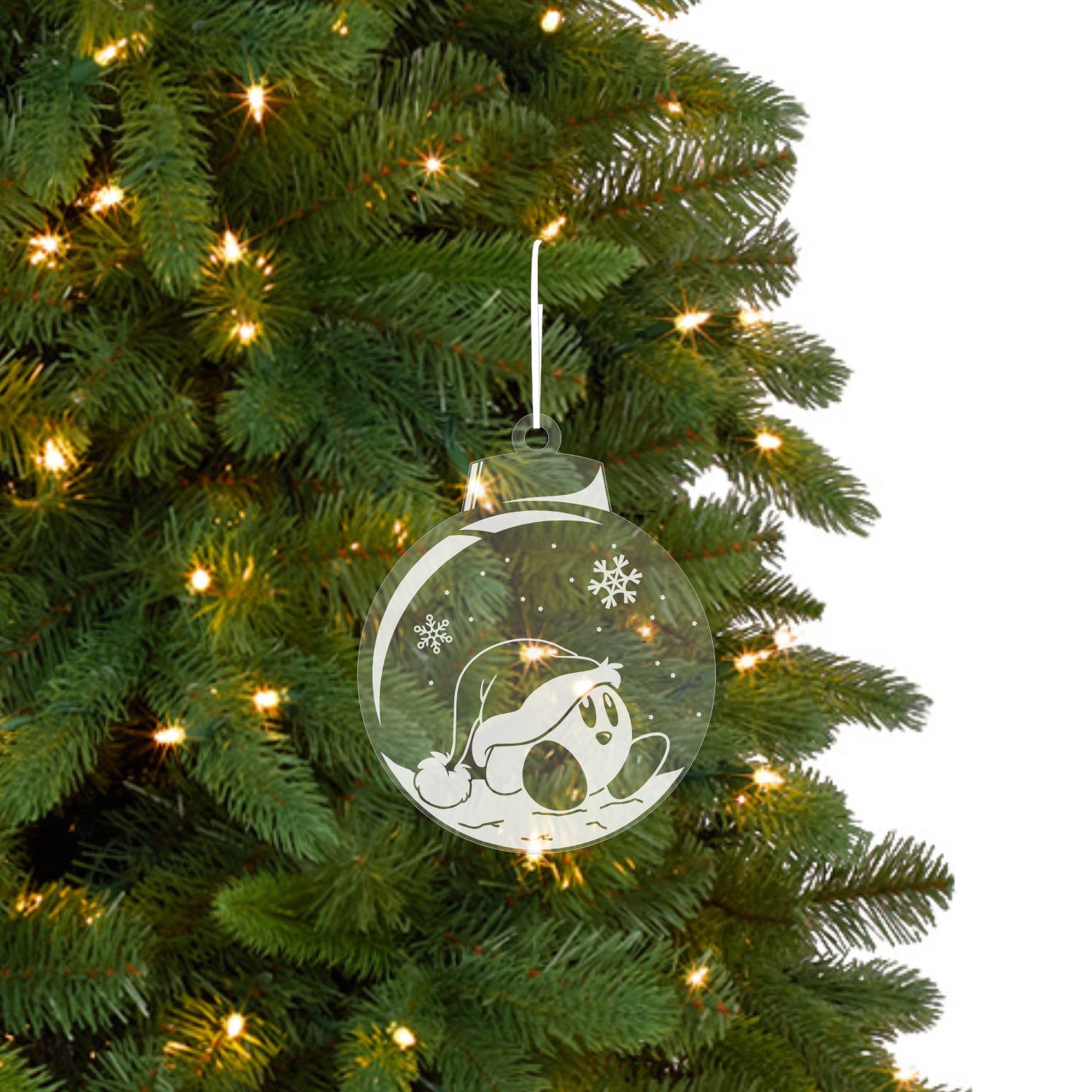 Kirby Christmas Ornament