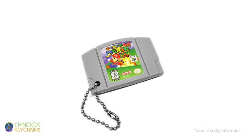 Miniature N64 Cartridge Keychain image 4