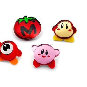 Adorable Kirby Characters - Pin or Magnets