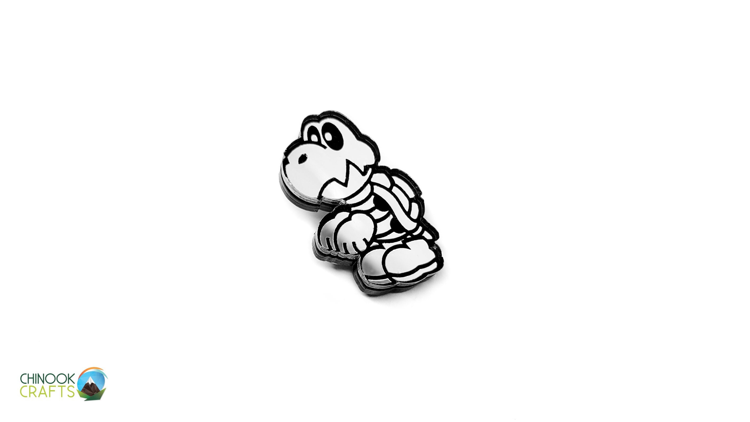 Mario Inspired Dry Bones - Pin or Magnet