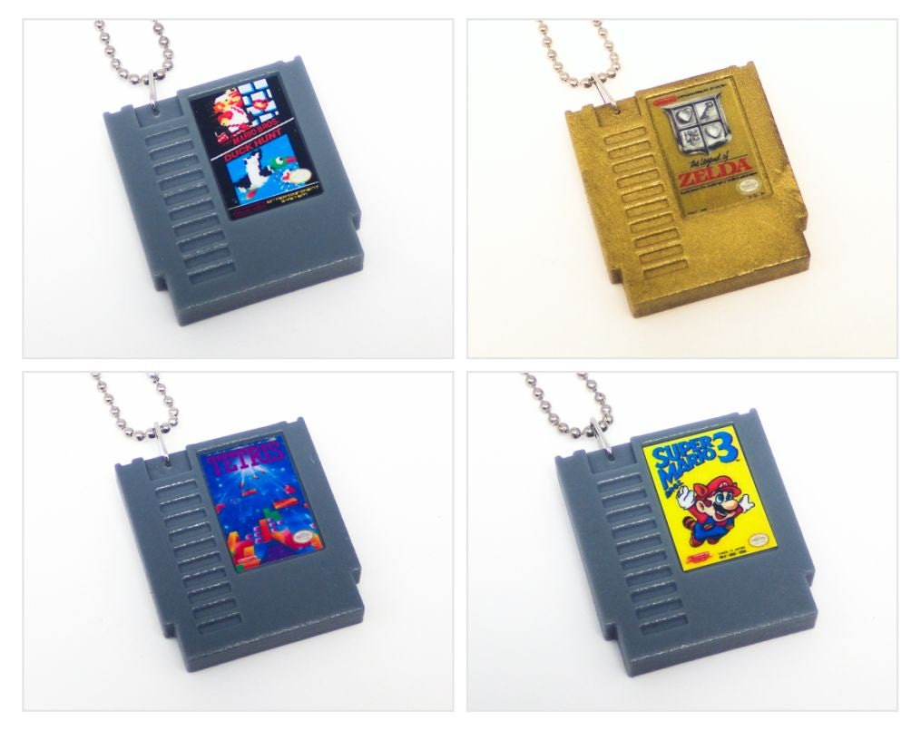 Various Classic Nintendo NES Cartridge Keychains