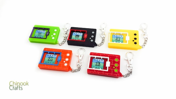Digimon Virtual Pet Lasercut Keychain Etsy