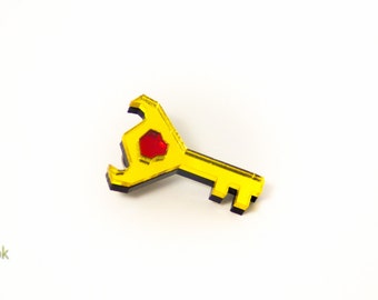 Legend of Zelda Boss Key Pin - Laser Cut