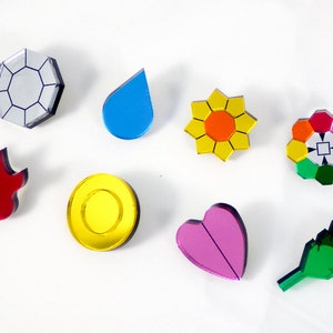 Pokemon Gym Badges - Kanto Region