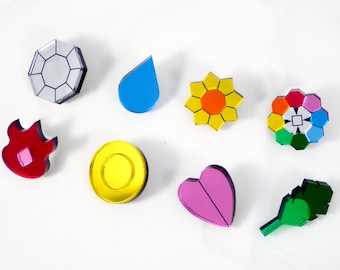 Badges Pokémon Gym - Région du Kanto