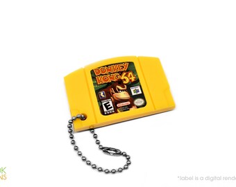 Miniature N64 Cartridge Keychain